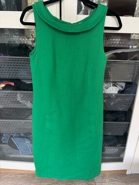 Boden Bright Green Sleeveless Shift Dress